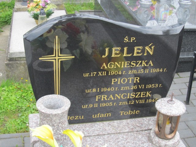 Piotr Jeleń 1940 Kraków-Ruszcza - Grobonet - Wyszukiwarka osób pochowanych