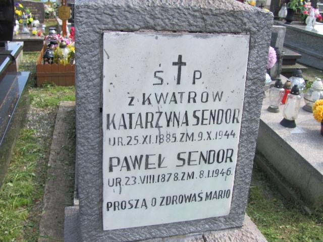 Paweł Sendor 1878 Kraków-Ruszcza - Grobonet - Wyszukiwarka osób pochowanych