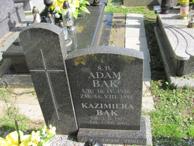 Adam Bąk 1936 Kraków-Ruszcza - Grobonet - Wyszukiwarka osób pochowanych