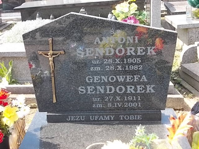 Antoni Sendorek 1905 Kraków-Ruszcza - Grobonet - Wyszukiwarka osób pochowanych