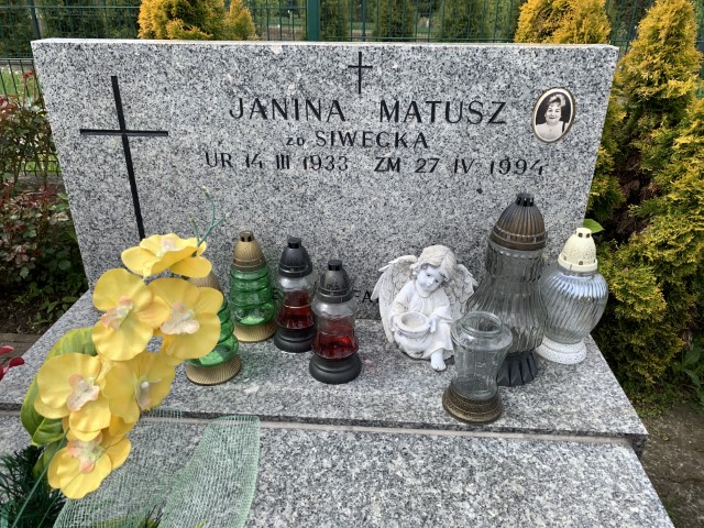 Janina Matusz 1933 Kraków-Ruszcza - Grobonet - Wyszukiwarka osób pochowanych